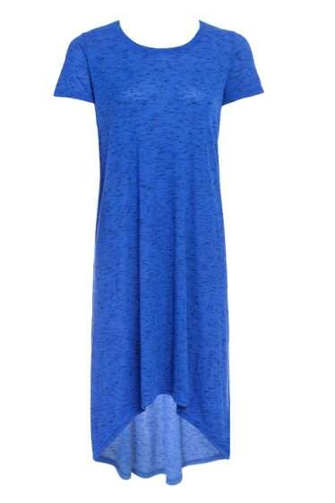 שמלת טקסטורה סיומת א-סימטרית