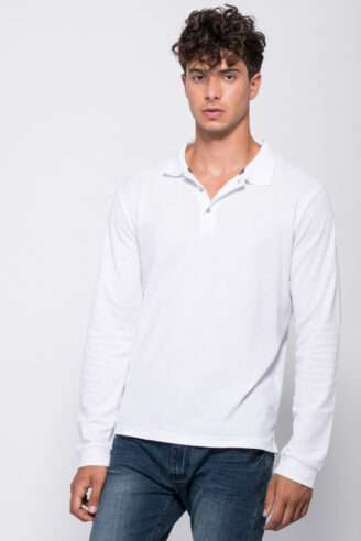 חולצת פולו פיקה שרוול ארוך zip 2 חולצת פולו פיקה שרוול ארוך