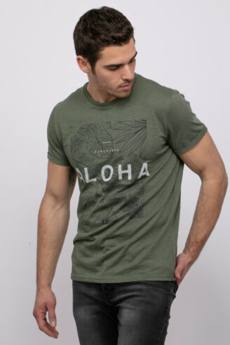 חולצת טי ALOHA zip