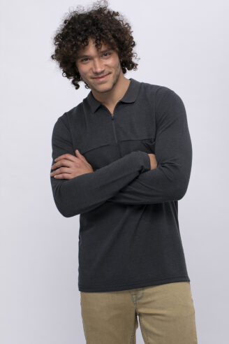 פולו פיקה שילוב רוכסן וכיס