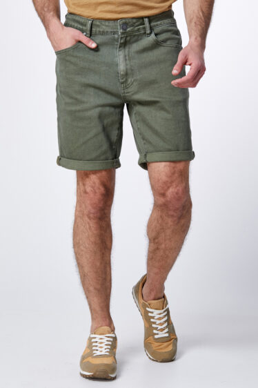 מכנס ברמודה ג'ינס צבוע