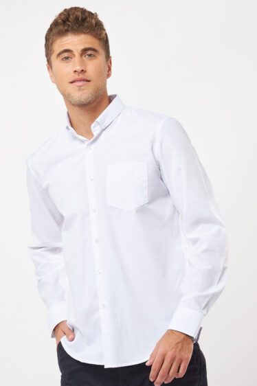 חולצה מכופתרת אוקספורד גזרה רחבה