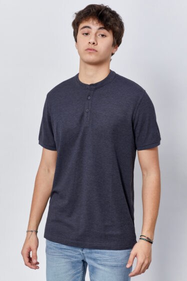 חולצת פולו פיקה צווארון סיני