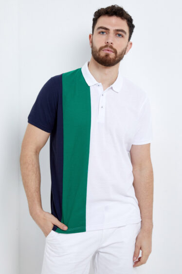 חולצת פולו פיקה פסי אורך