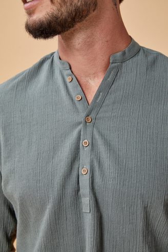 חולצת גלביה בד CREP