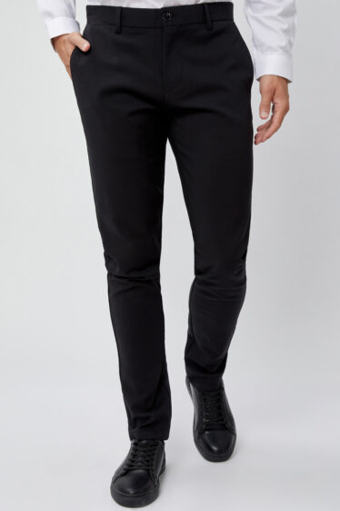 מכנסי אלגנט חלקים בגזרה צרה