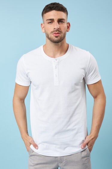 חולצת טי בייבי ואפל חצי כפתרה