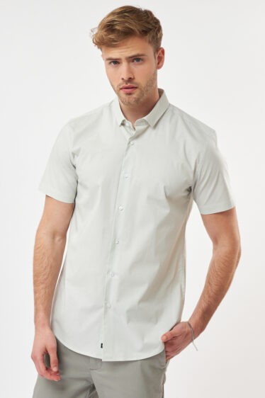 חולצה מכופתרת לייקרה צרה