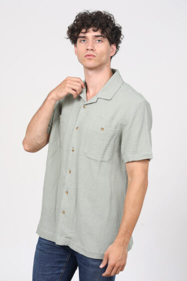 חולצה מכופתרת טטרה כיסים