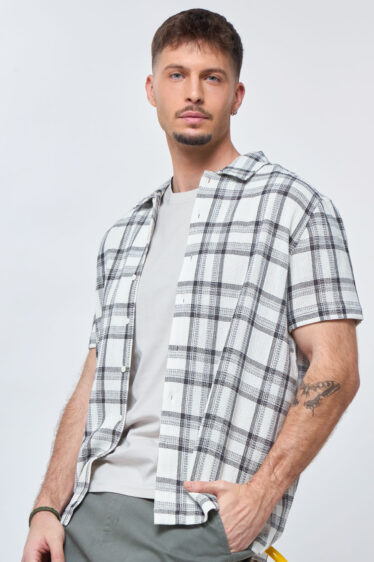 חולצה מכופתרת RAW משבצות