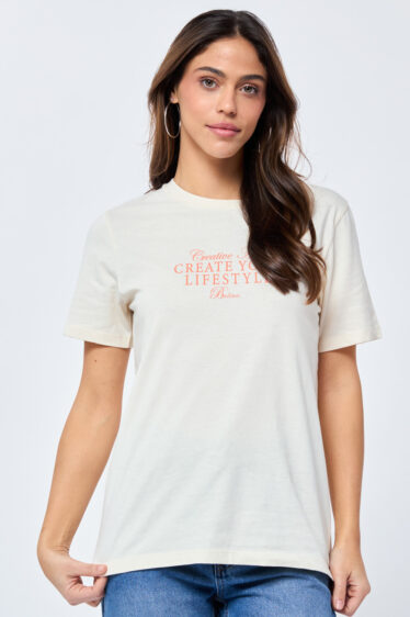 טי שירט הדפס כיתוב