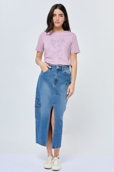 חצאית גי'נס קרגו