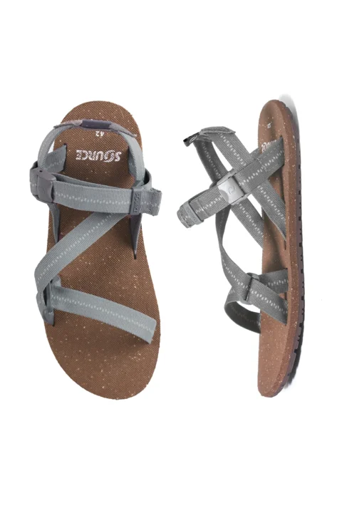 ⁦סנדלי שורש סולו UNISEX – אפור גרניט⁩ – תמונה ⁦2⁩