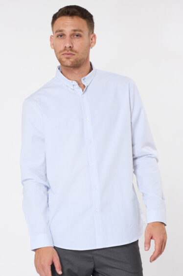 חולצה מכופתרת ג'קארד נקודות