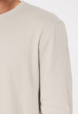 חולצת טי בד ריב - אבן