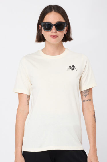 חולצת טי הדפס לב