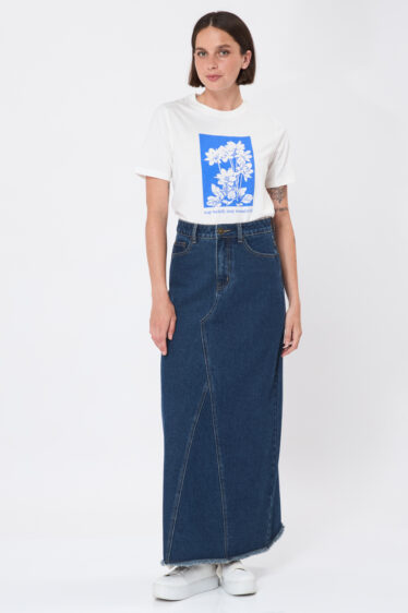 חצאית ג'ינס מקסי