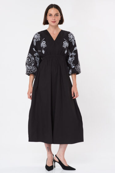 שמלת ריזורט - שחור
