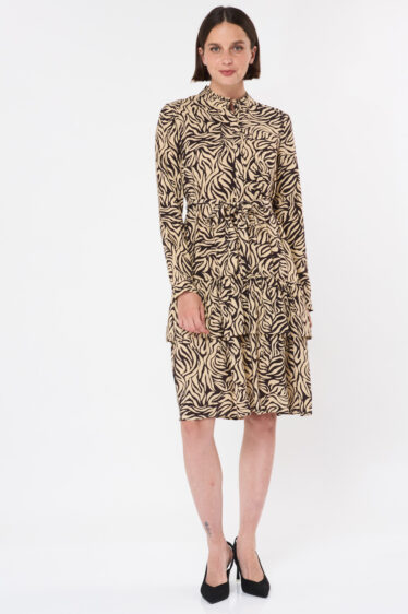 שמלת קומות מודפסת