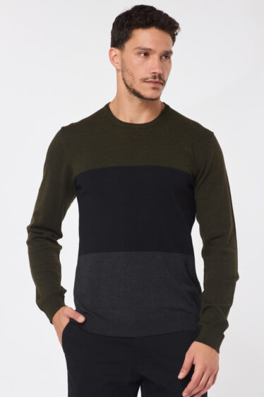 סריג בייסיק tricolor - שילוב 4