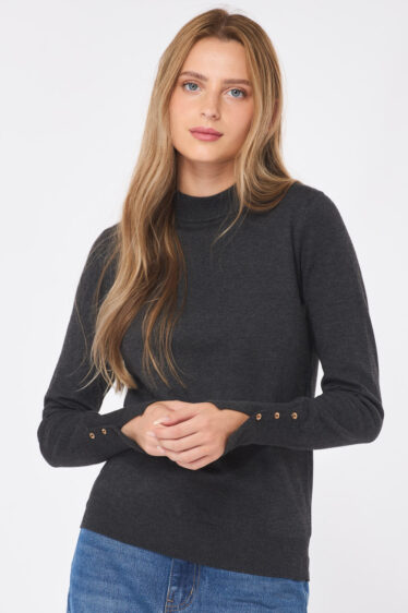 סריג גולף- אפור כהה