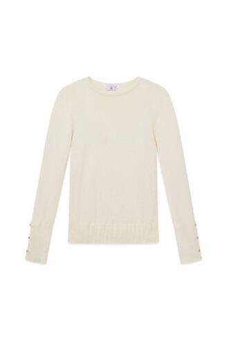 סריג בייסיק כפתורים בשרוול - אבן סריג בייסיק כפתורים בשרוול - אבן