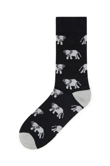 גרביים HAPPY - שחור פיל