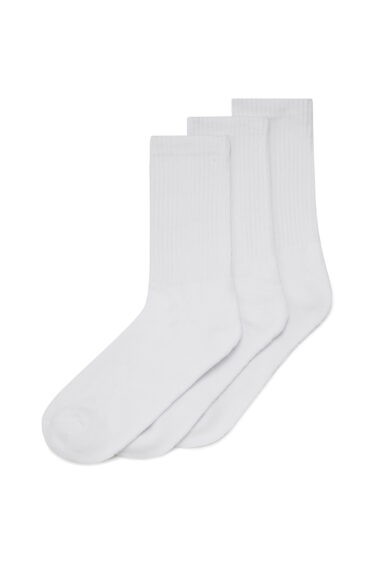 מארז שלישיית  גרבי ספורט - לבן