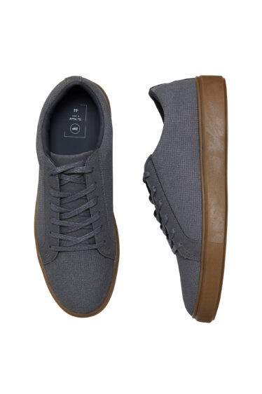 נעל סניקרס דמוי זמש אפור