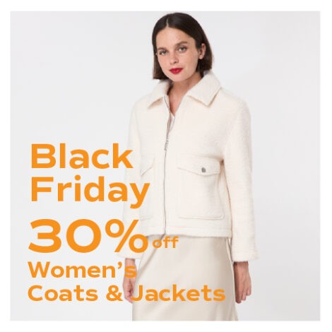 מעילים וג'קטים נשים 30% הנחה - Black Friday