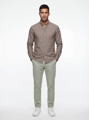 חולצה מכופתרת אוקספורד קלאסית