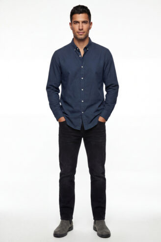 חולצה מכופתרת אוקספורד קלאסית