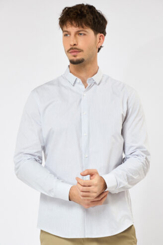 חולצה מכופתרת פסי סיכה