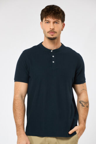 חולצת פולו פיקה צווארון סיני