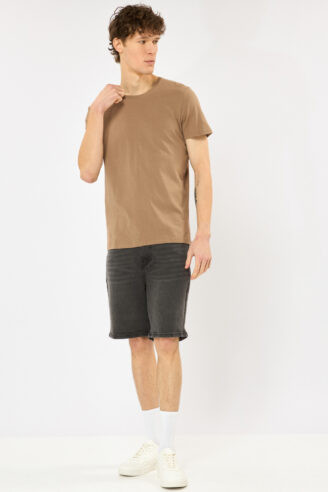 חולצת טי בסיס ,צווארון עגול