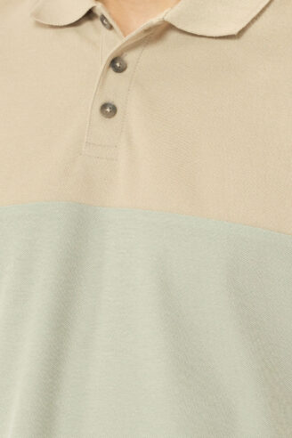 חולצת פולו פיקה קולור בלוק