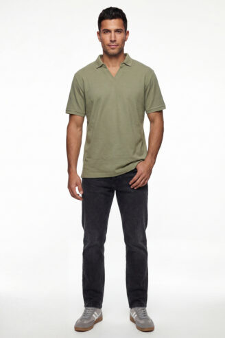 חולצת פולו פיקה ספליט - מנתה מעושן