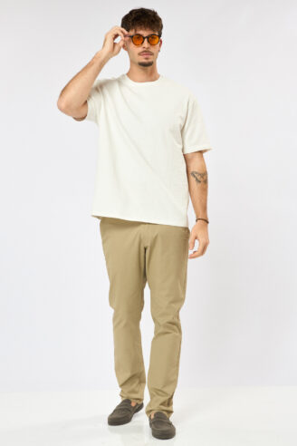 חולצת טי seersuck - לבן