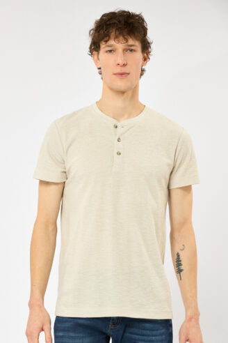 חולצת טי כפתורים jacquard light - אופוייט