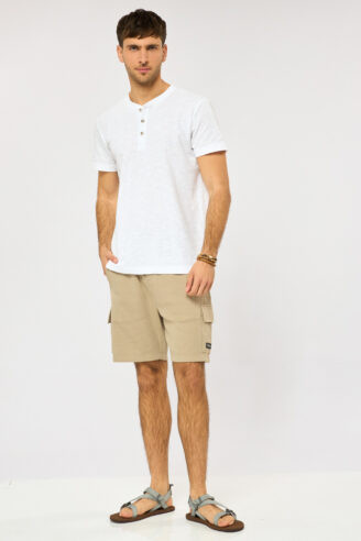 חולצת טי כפתורים jacquard light