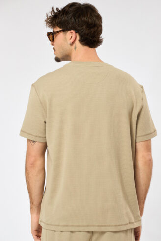 חולצת טי Heavy waffle - חקי