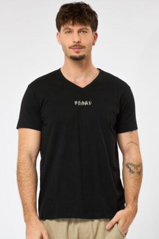 חולצת טי הדפס "Start Today" - שחור חולצת טי הדפס "Start Today" - שחור