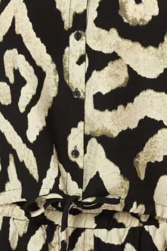 חולצת אריג קרופ עם שרוך