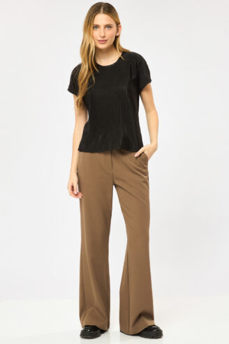 חולצת פליסה מבריקה - שחור חולצת פליסה מבריקה - שחור