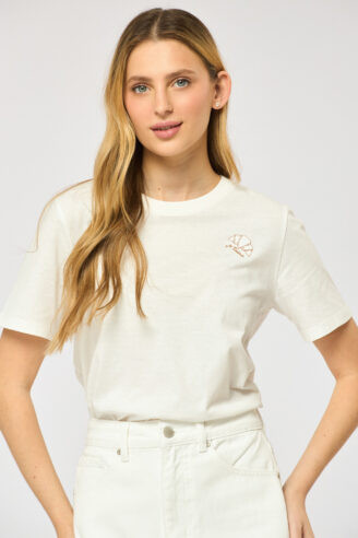 טי שירט קרואסון - לבן