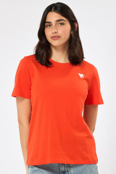 טי שירט לב - אדום