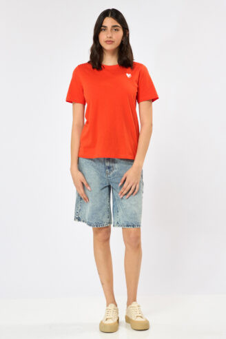 טי שירט לב - אדום