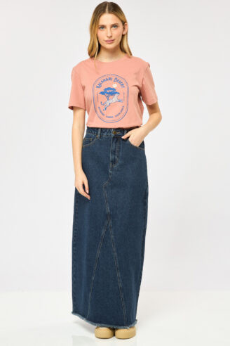 טי שירט עם הדפס מדברי