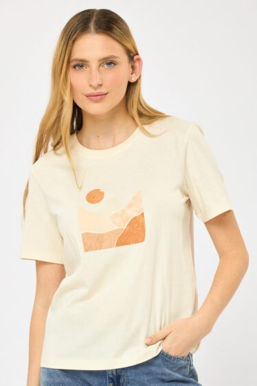 טי שירט עם הדפס הררי