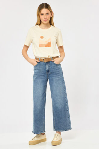 טי שירט עם הדפס הררי